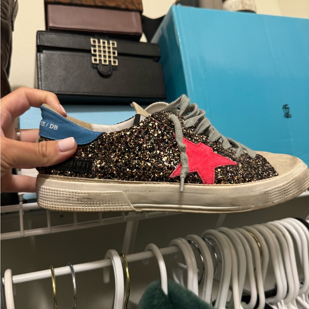 Kids Glitter Star Sneakers